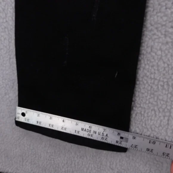 Serenad Designer Mens Black Denim Distressed Bootcut Jeans Size 32x34